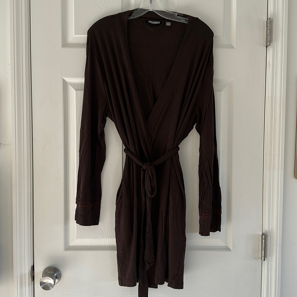 Apt. 9 brown robe (L).